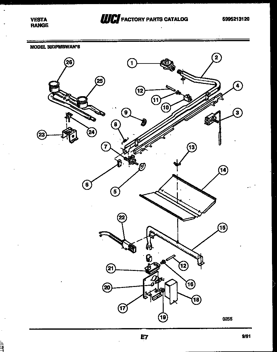 Burner, manifold and gas control