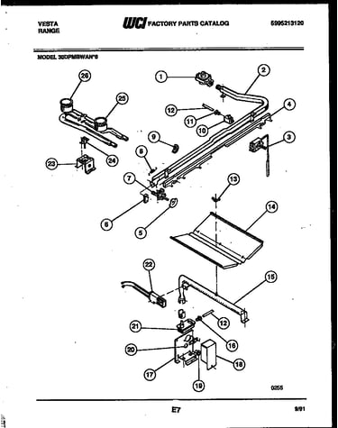 Burner, manifold and gas control