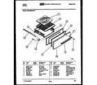 Tappan 30DPMBWAN6 broiler drawer parts diagram