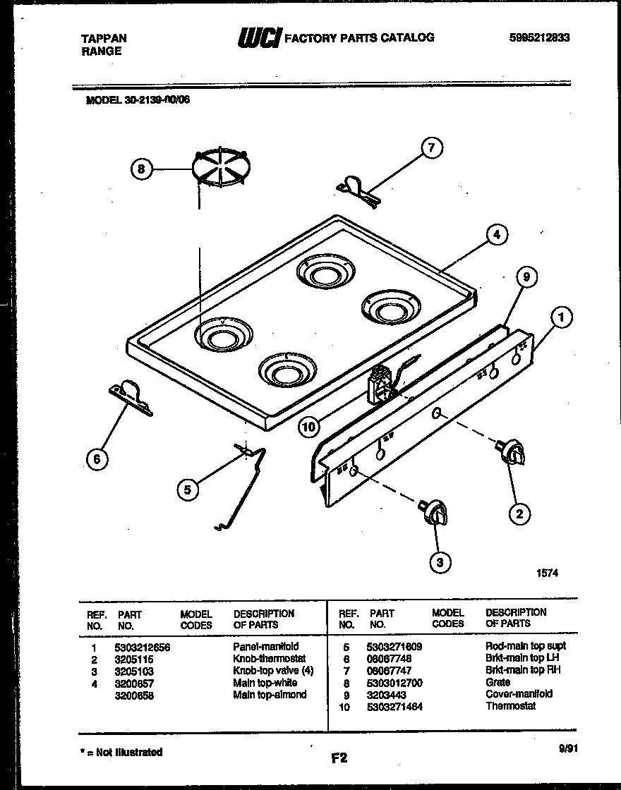 Cooktop parts