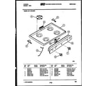 Tappan 30-1149-23-05 cooktop parts diagram