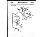 Tappan 30-1149-00-05 burner, manifold and gas control diagram