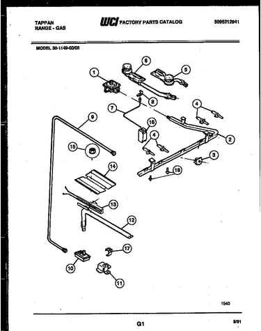 Burner, manifold and gas control