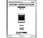 Tappan 30-2239-00-08 cover page diagram