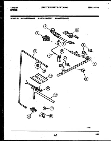 Burner, manifold and gas control