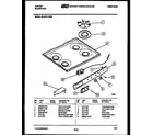 Tappan 32-2757-00-06 cooktop parts diagram