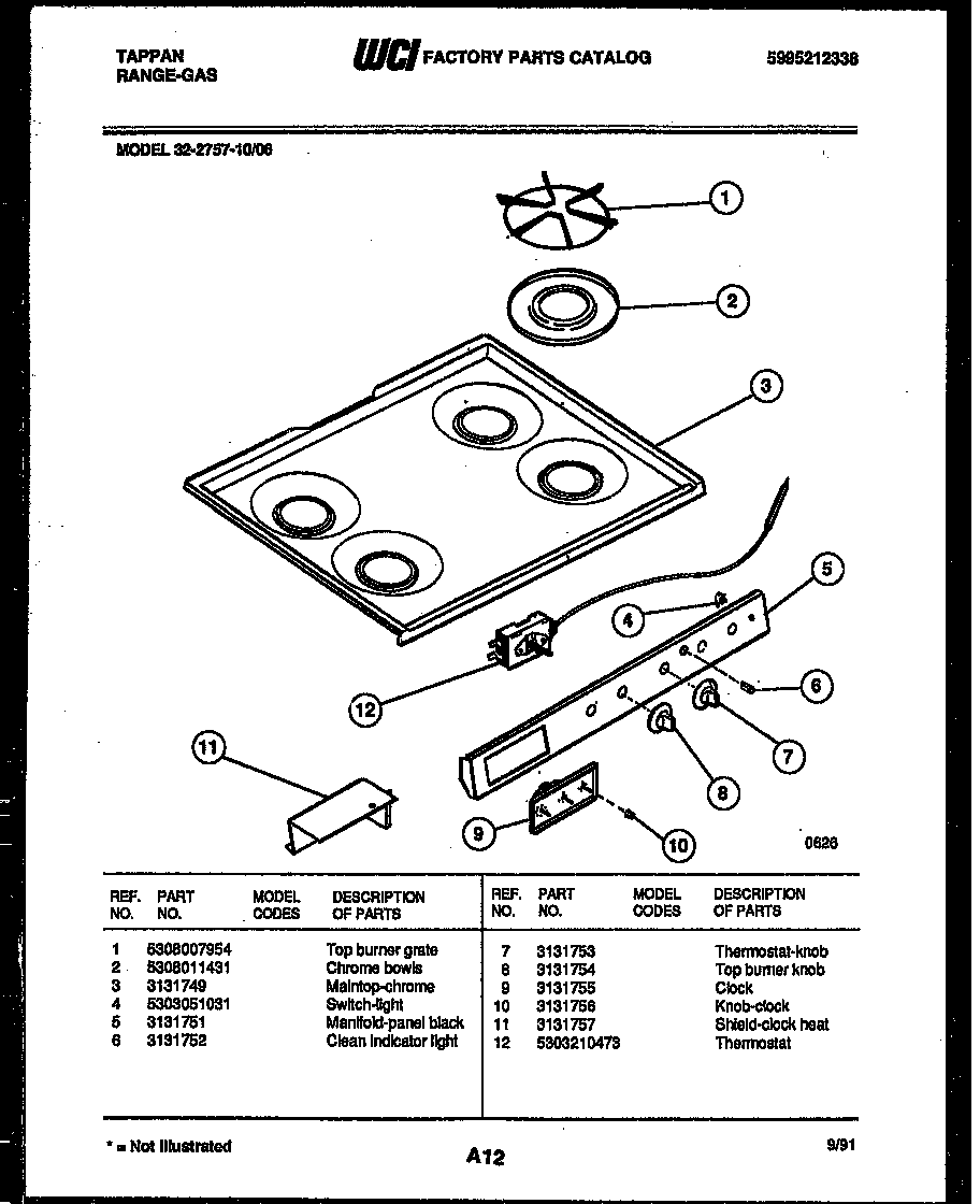 COOKTOP PARTS