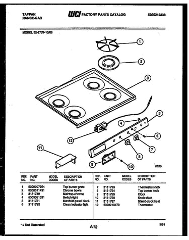 Cooktop parts