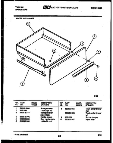 Drawer parts
