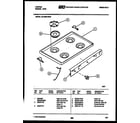 Tappan 30-3859-00-04 cooktop parts diagram