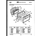 Tappan 36-3690-00-03 door parts diagram