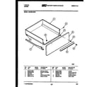 Tappan 36-3690-00-03 drawer parts diagram