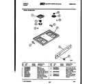 Tappan 30-3860-00-03 cooktop parts diagram