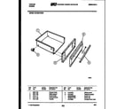 Tappan 30-3860-23-03 drawer parts diagram