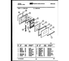 Tappan 12-5299-00-02 door parts diagram