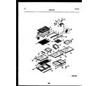 Tappan 95-1991-23-00 shelves and supports diagram