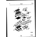 Tappan 95-2191-32-00 shelves and supports diagram