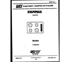 Tappan 14-3089-00-01 cover diagram