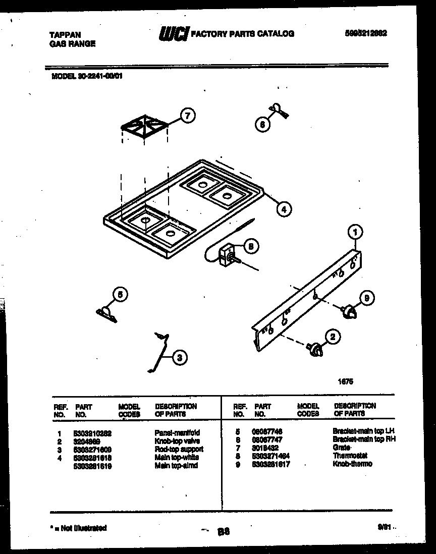 Cooktop parts