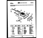 Tappan 30-2241-23-01 broiler drawer parts diagram