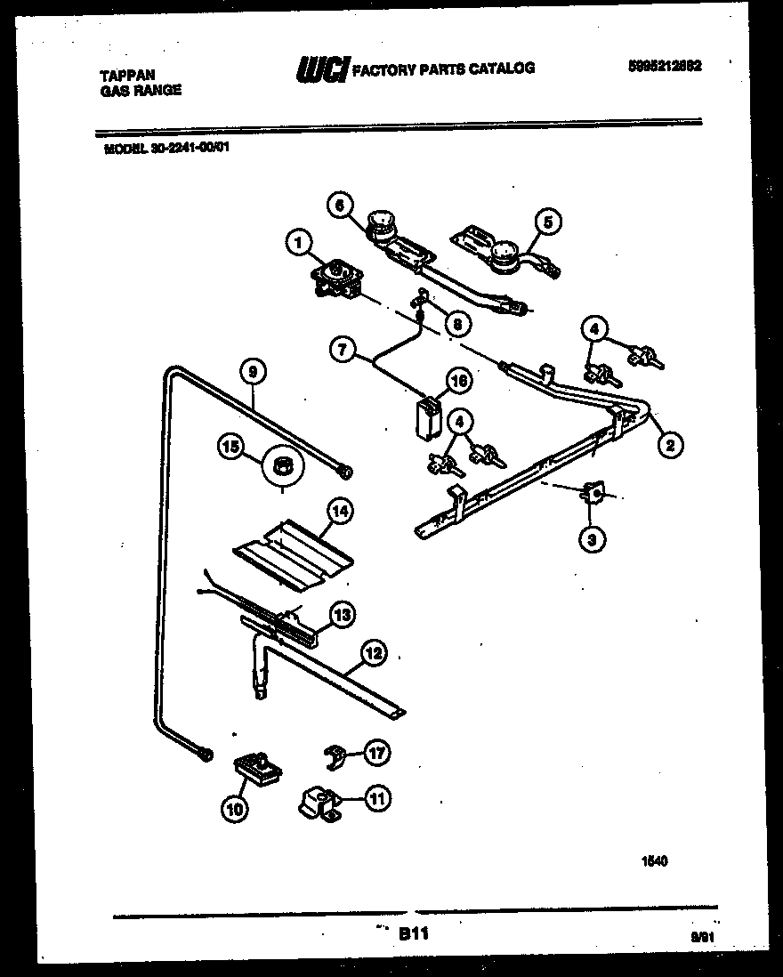 Burner, manifold and gas control
