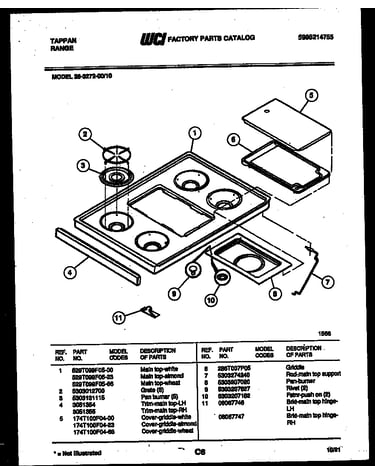 Cooktop parts
