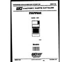 Tappan 72-3989-00-06 cover page diagram