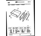 Tappan 72-3989-00-06 drawer parts diagram
