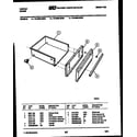 Tappan 72-3989-00-05 drawer parts diagram