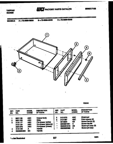 Drawer parts