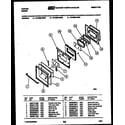 Tappan 72-3989-00-05 lower oven door parts diagram