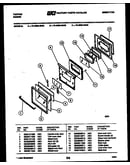 Lower oven door parts