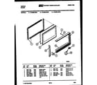 Tappan 72-3989-00-06 upper oven door parts diagram