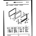 Tappan 72-3989-00-05 upper oven door parts diagram