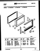 Upper oven door parts