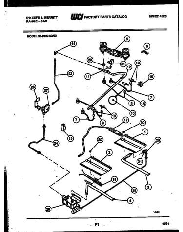 Burner, manifold and gas control