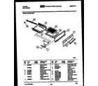 Tappan 30-3350-00-03 broiler drawer parts diagram