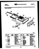 Broiler drawer parts