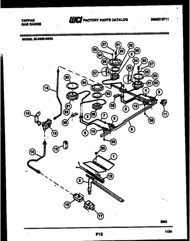 Burner, manifold and gas control
