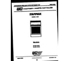 Tappan 30-2551-00-02 cover page diagram