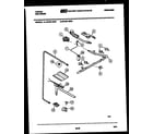 Tappan 30-2551-00-02 burner, manifold and gas control diagram
