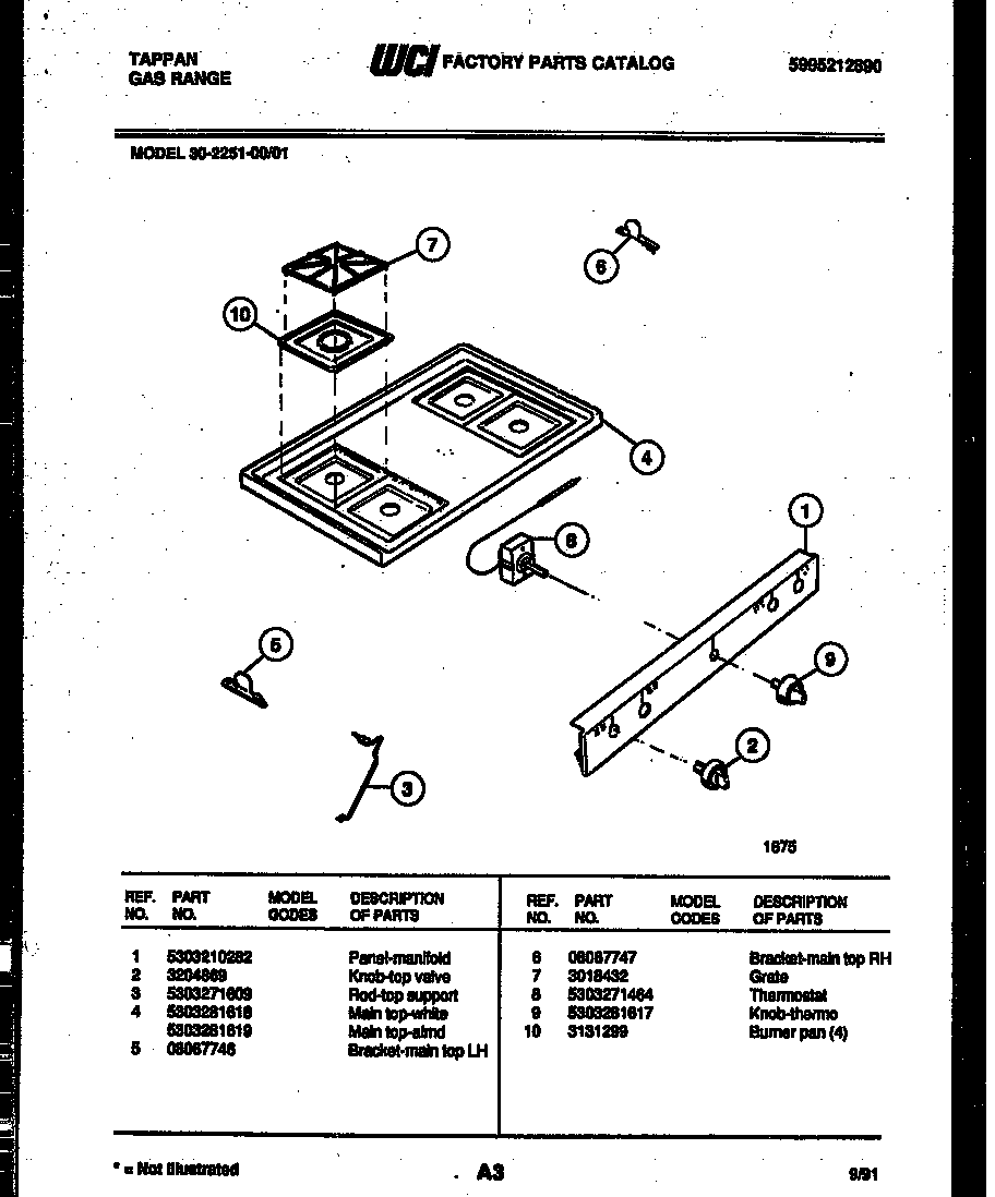Cooktop parts
