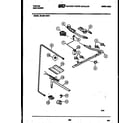 Tappan 30-2251-00-01 burner, manifold and gas control diagram