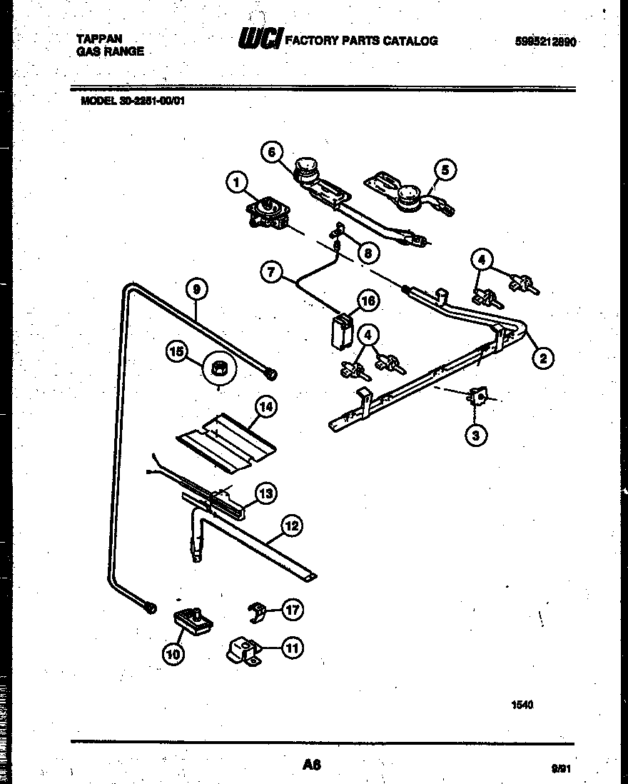 Burner, manifold and gas control