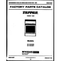 Tappan 30-1149-00-07 cover page diagram