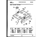 Tappan 30-1149-00-06 cooktop parts diagram