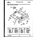 Tappan 30-1149-00-07 cooktop parts diagram