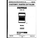 Tappan 30-2249-00-06 cover page diagram