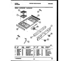 Tappan 30-2249-00-07 cooktop parts diagram