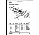 Tappan 30-2249-00-07 broiler drawer parts diagram